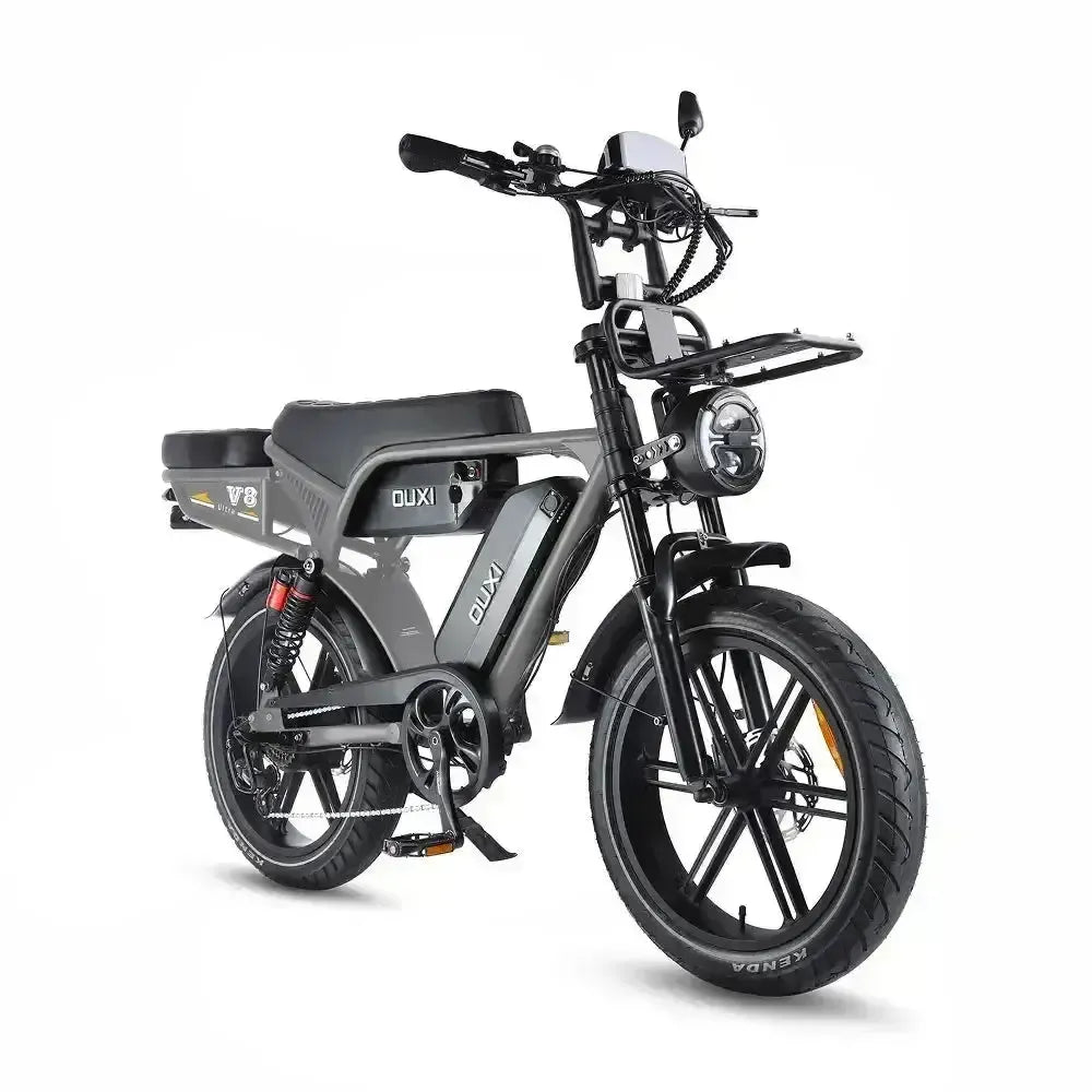 Ouxi V8 Ultra Max - Tummanharmaa - Ruskea satula